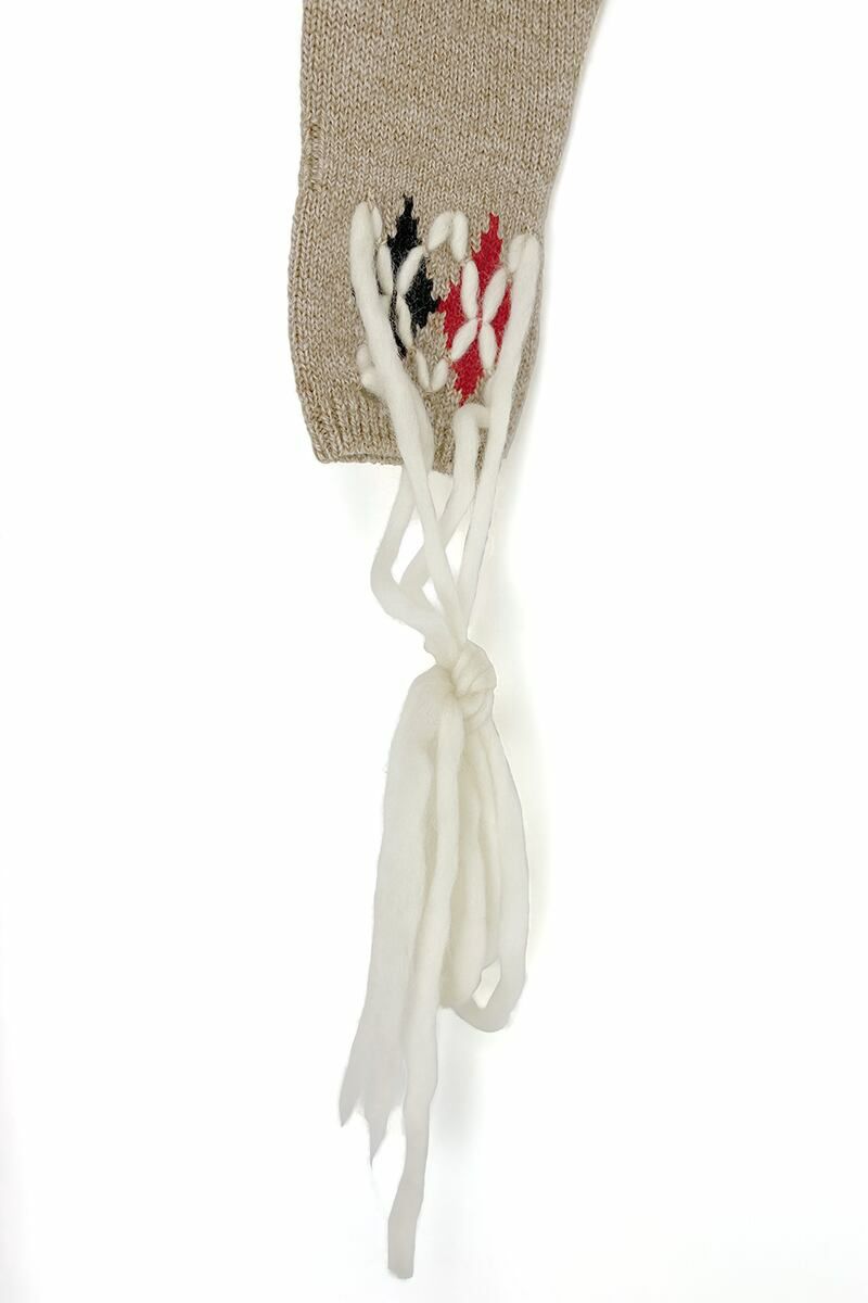 YOHEI OHNO(ヨーヘイオオノ)YOHEI OHNO(ヨーヘイオオノ)  with argyle hands sweater アーガイルハンドセーター OH-21A-KN1 -5