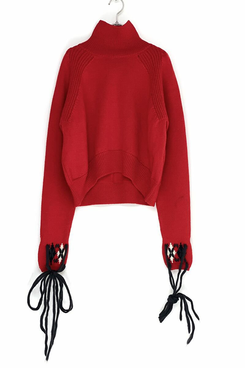 YOHEI OHNO(ヨーヘイオオノ)YOHEI OHNO(ヨーヘイオオノ)  with argyle hands sweater アーガイルハンドセーター OH-21A-KN1 -6