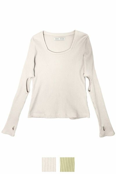 YOHEI OHNO(ヨーヘイオオノ)YOHEI OHNO(ヨーヘイオオノ) PENTAGON NECK WHIP TEE ペンタゴンネックウィップティー OH-20A-CS2