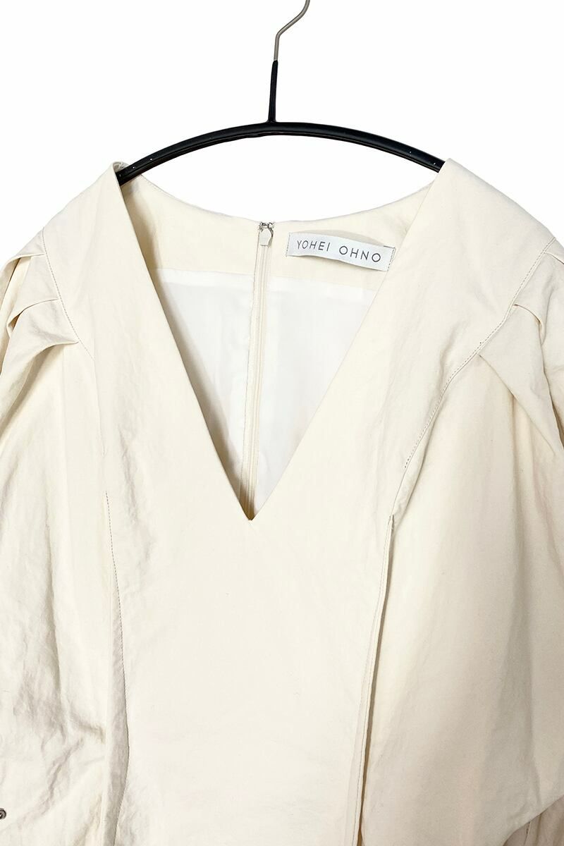 YOHEI OHNO(ヨーヘイオオノ)YOHEI OHNO(ヨーヘイオオノ) V neck Dress Vネックドレス OH-20A-DR4 -2