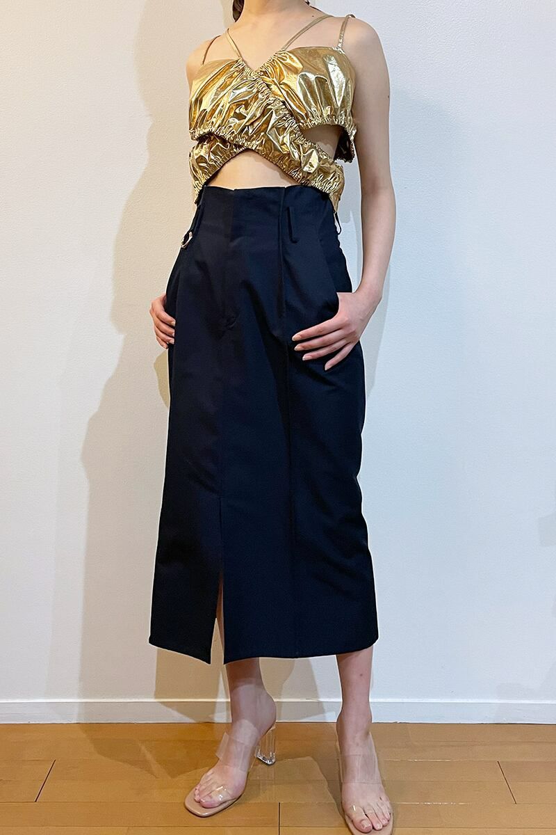 YOHEI OHNO(ヨーヘイオオノ)YOHEI OHNO(ヨーヘイオオノ) our basic skirt アワーベーシックスカート OH-22S-SK1-A -9