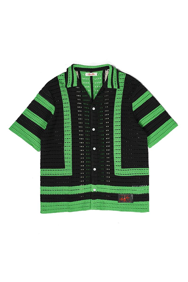 SYUMAN 24SS Crochet Short Sleeve Shirt ⁡ Ser.o.ya Maximus Crochet Button Down Shirt | Saks Fifth Avenue