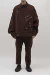 dilemma(ダイレマ)dilemma(ダイレマ) Wool Riders Jacket/WINE RED ウールライダースジャケット DLMA20002 -3