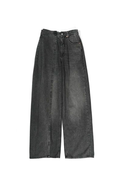 MM6 Maison Margiela(エムエムシックス)アシンメトリー ワイドレッグ 5ポケット ジーンズ S62LB0163M30009