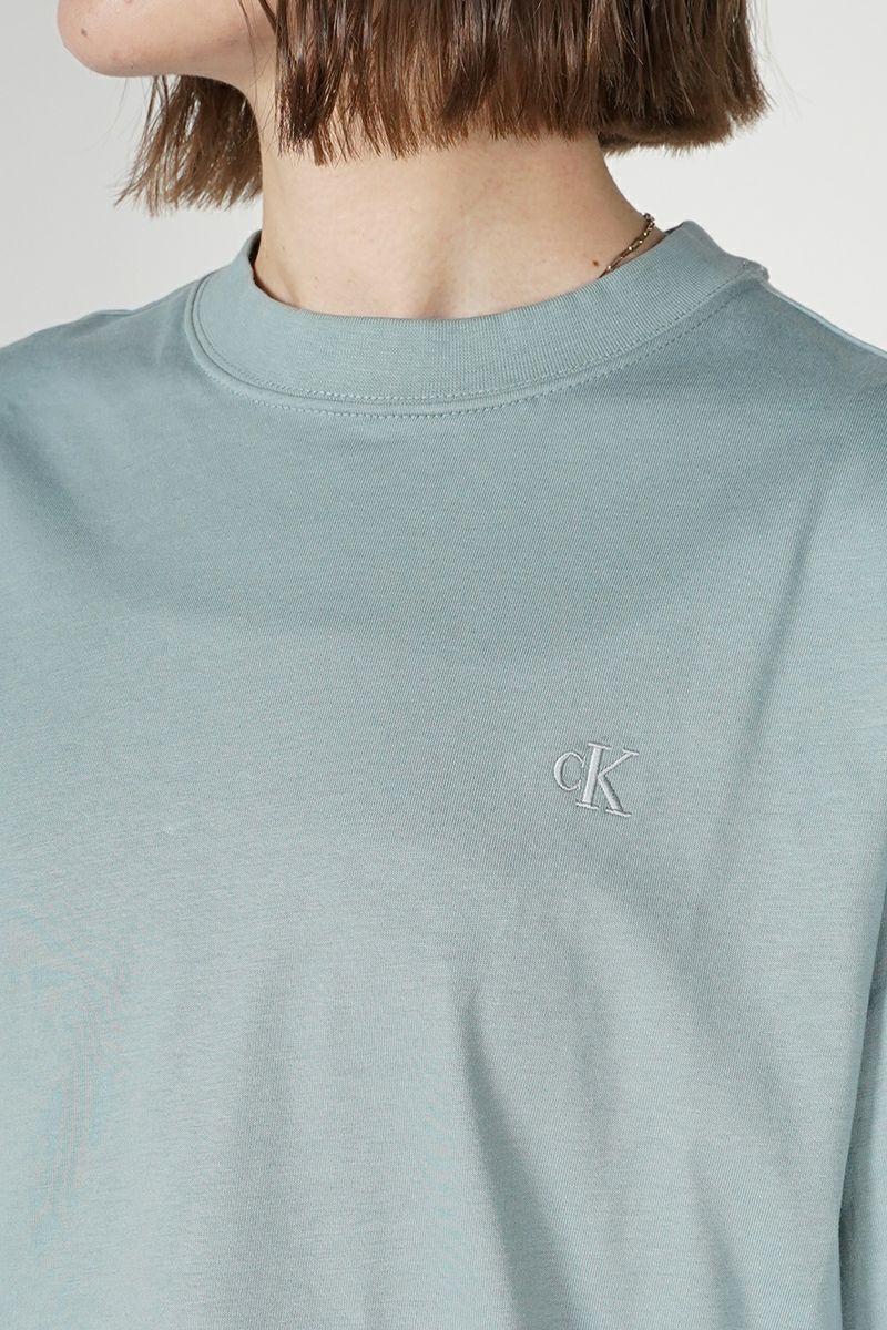 Calvin Klein(カルバン クライン)アーカイブロゴ リラックスクルーネックTシャツ 40HM229 -9