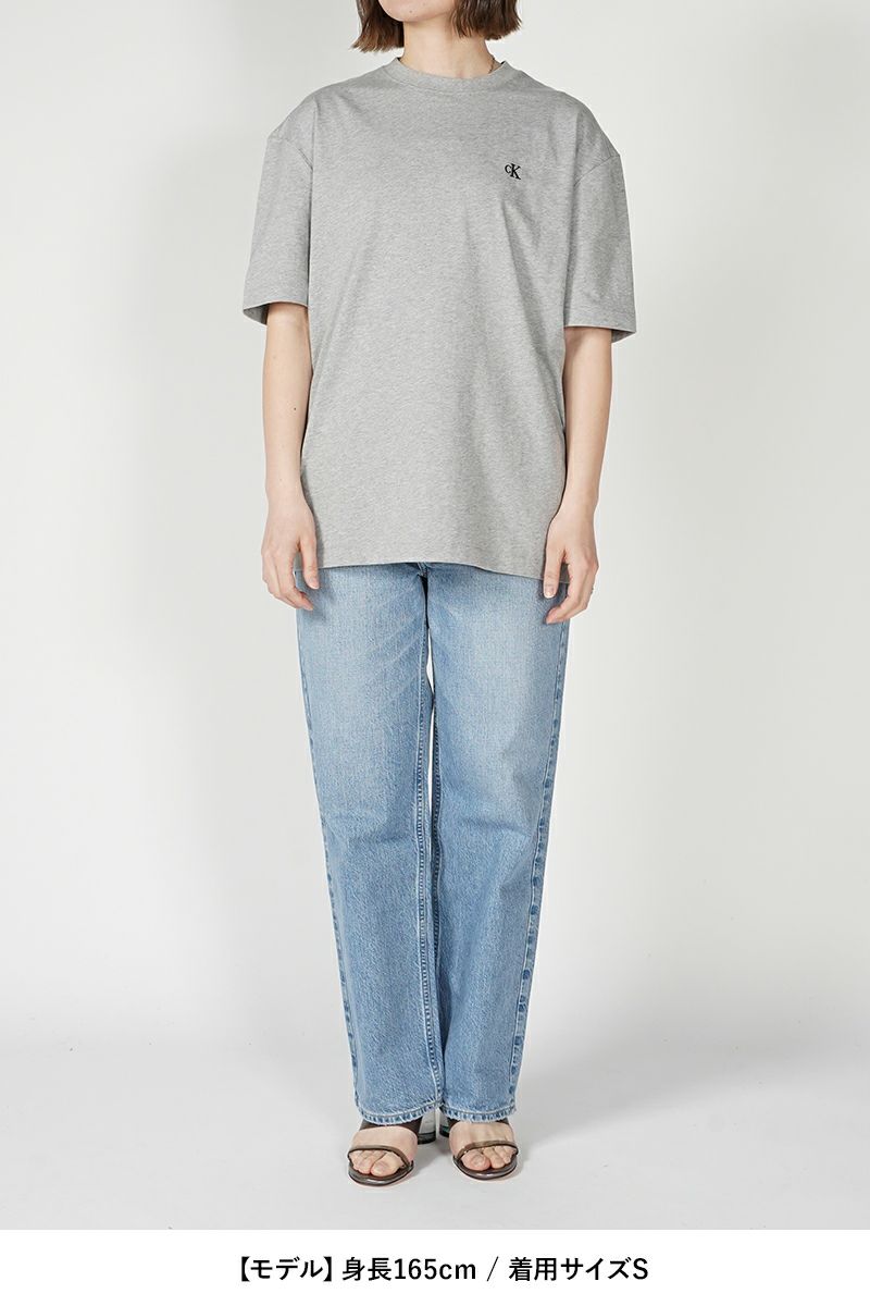 Calvin Klein(カルバン クライン)アーカイブロゴ リラックスクルーネックTシャツ 40HM229 -14