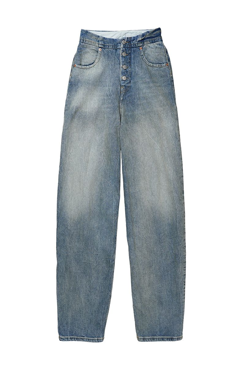 【MM6 Maison Margiela】ハイ ウエスト ジーンズ/追跡可能 MM6 Maison Margiela エムエム6 メゾンマルジェラ ハイライズ