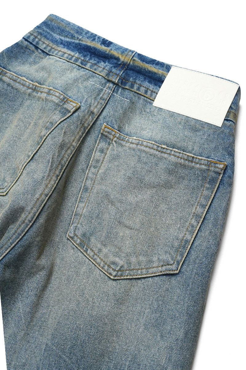 MM6 Maison Margiela(エムエムシックス)ウォッシュド ハイウエスト ジーンズ S62LB0129S30828 -6