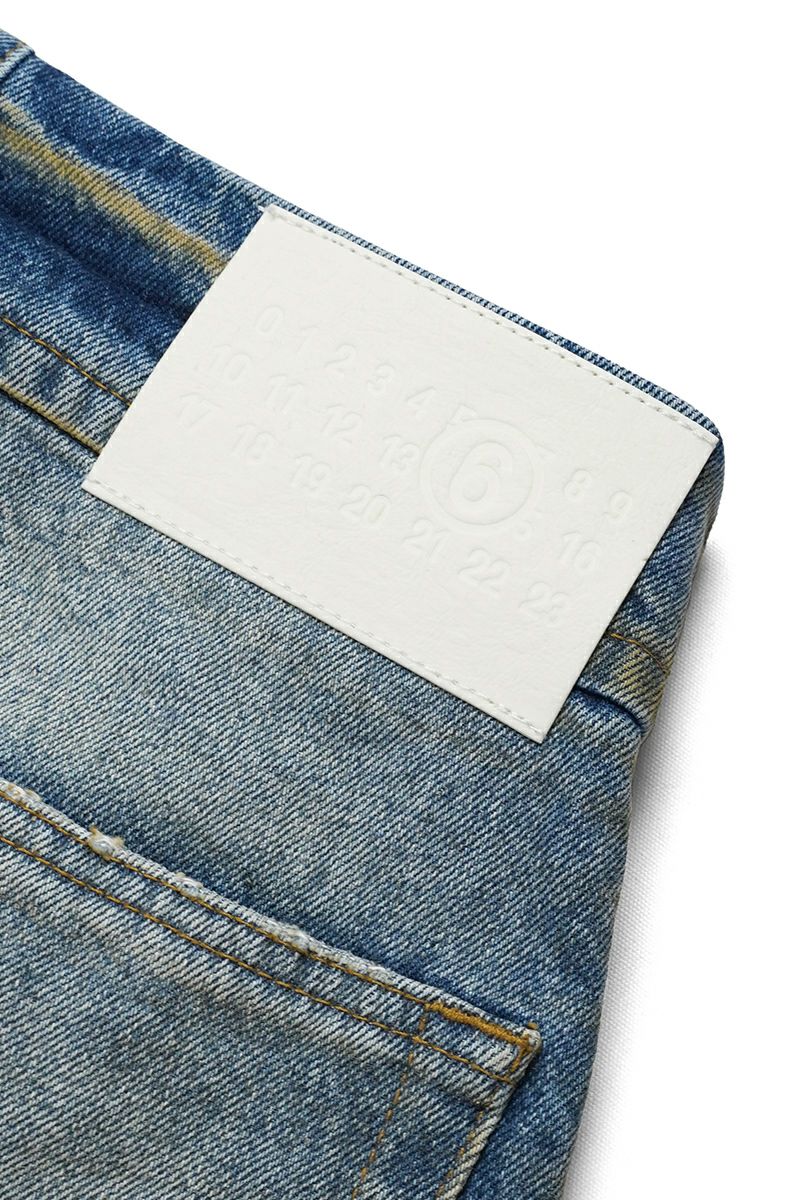 MM6 Maison Margiela(エムエムシックス)ウォッシュド ハイウエスト ジーンズ S62LB0129S30828 -7