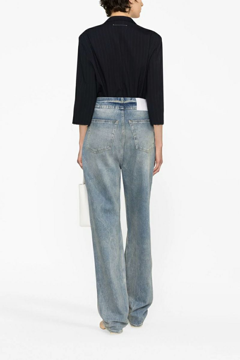 MM6 Maison Margiela(エムエムシックス)ウォッシュド ハイウエスト ジーンズ S62LB0129S30828 -12