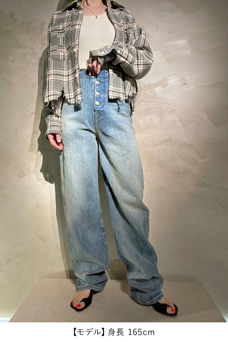 MM6 Maison Margiela(エムエムシックス)ウォッシュド ハイウエスト ジーンズ S62LB0129S30828 -13