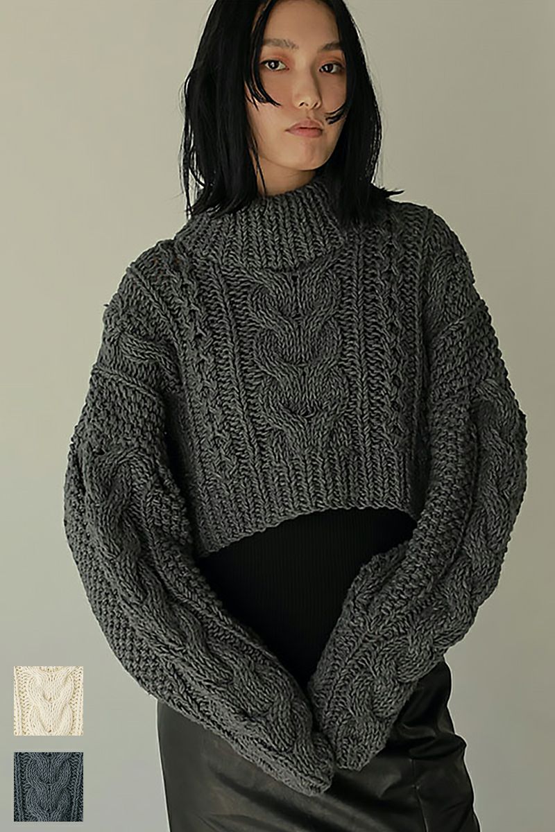 ETRE TOKYO(エトレトウキョウ)ケーブルハンドニットプルオーバー 1222511066