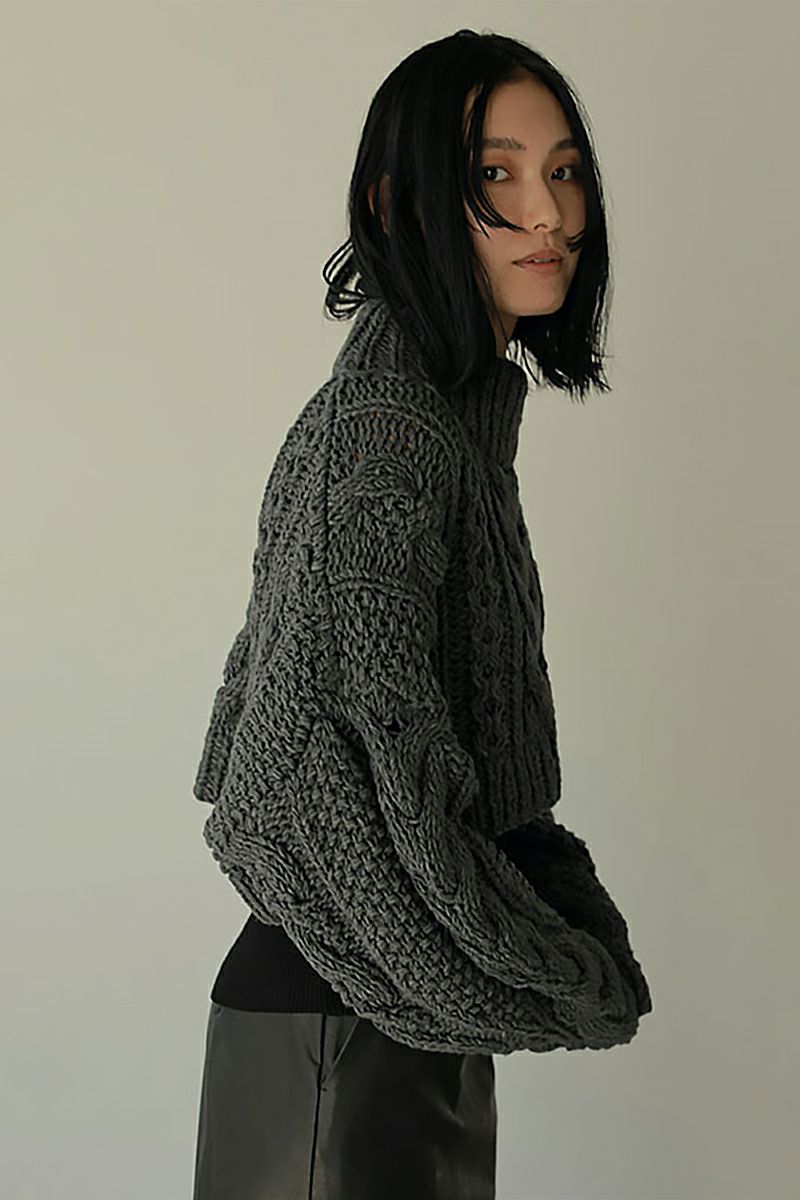 ETRE TOKYO(エトレトウキョウ)ケーブルハンドニットプルオーバー 1222511066 -1