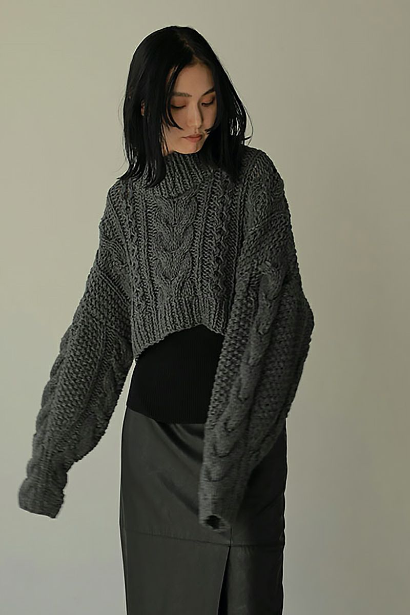 ETRE TOKYO(エトレトウキョウ)ケーブルハンドニットプルオーバー 1222511066 -2