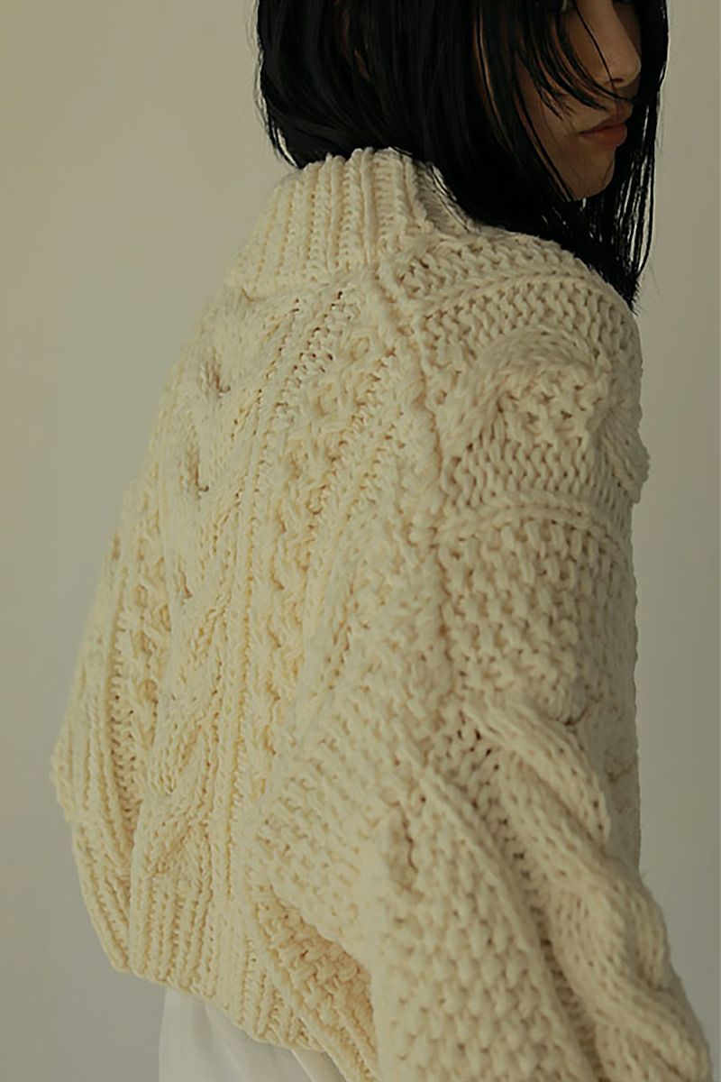 ETRE TOKYO(エトレトウキョウ)ケーブルハンドニットプルオーバー 1222511066 -8