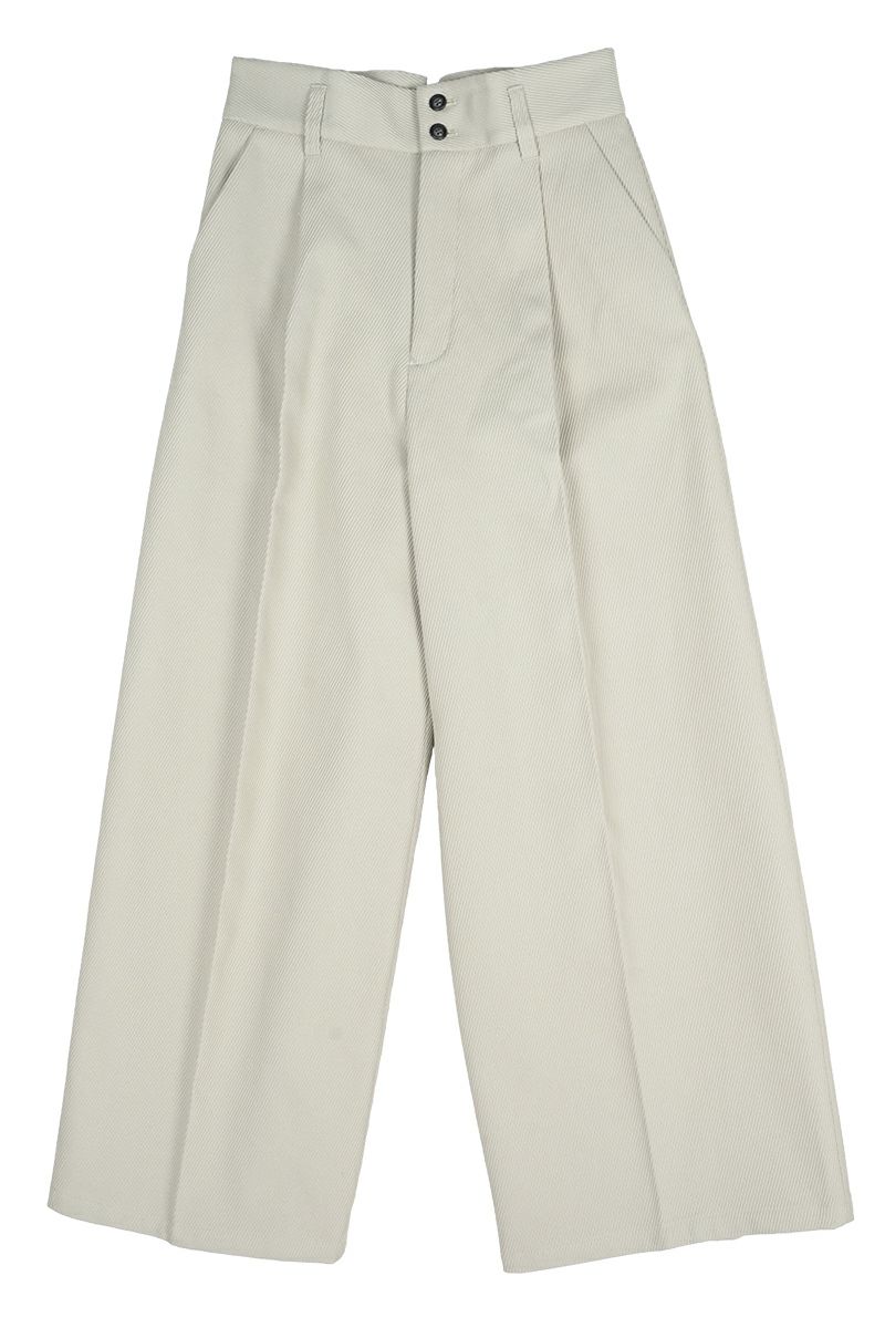 Liyoca(リヨカ)コットンヘビーフレンチ タックワイドパンツ J9307 -1