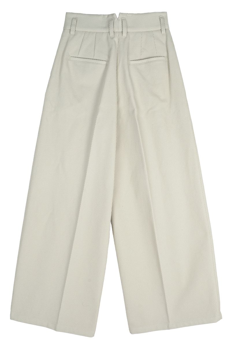Liyoca(リヨカ)コットンヘビーフレンチ タックワイドパンツ J9307 -2
