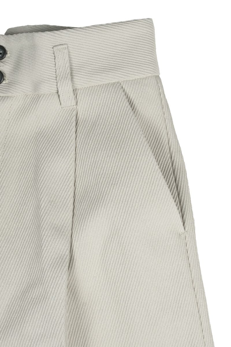 Liyoca(リヨカ)コットンヘビーフレンチ タックワイドパンツ J9307 -5