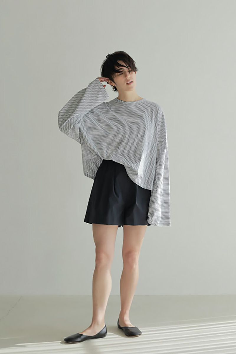 ETRE TOKYO(エトレトウキョウ)コットンボクシーショートパンツ 1223223050 -1