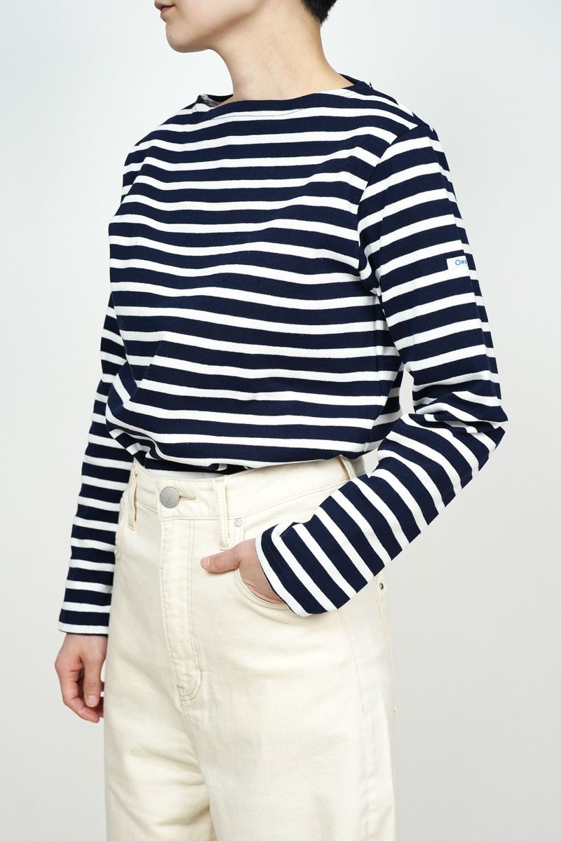 ORCIVAL(オーシバル)コットンロード フレンチバスクシャツ MEN CLWEZ/B211 -13