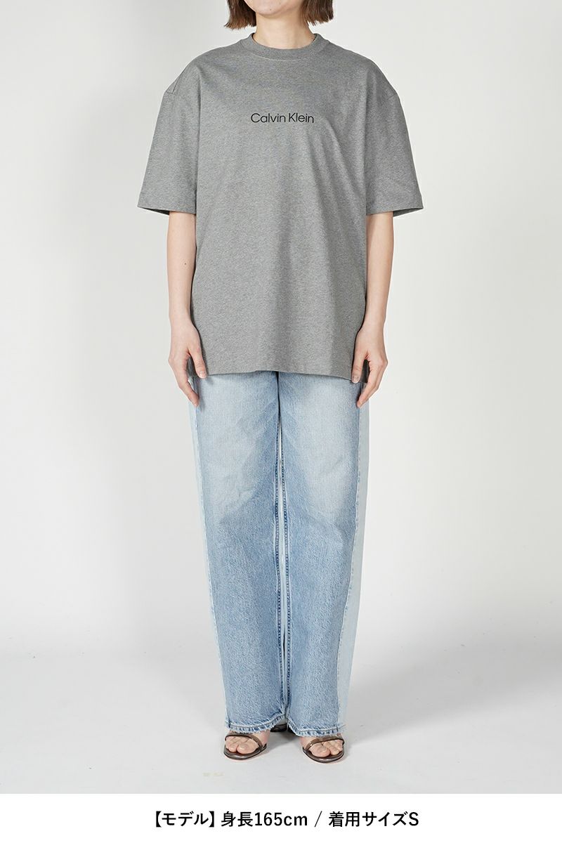 Calvin Klein(カルバン クライン)スタンダードロゴ リラックス クルーネックTシャツ 40HM228 -13