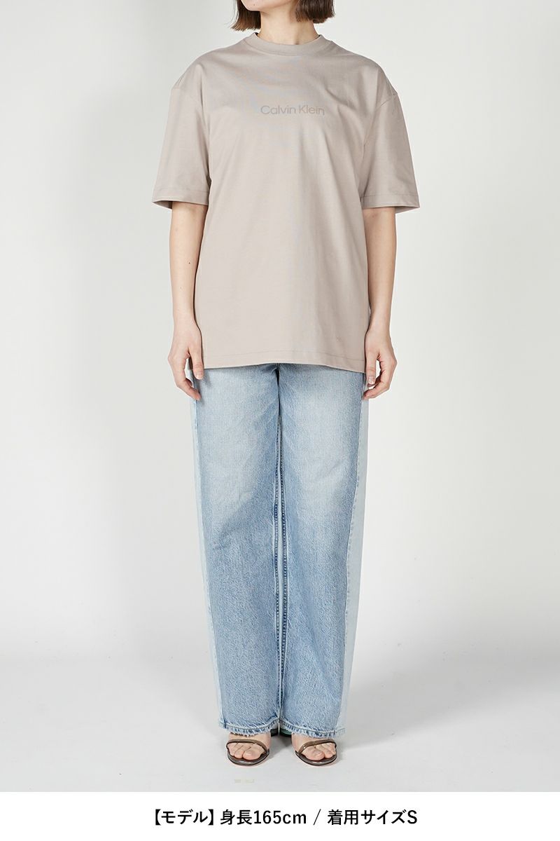 Calvin Klein(カルバン クライン)スタンダードロゴ リラックス クルーネックTシャツ 40HM228 -16