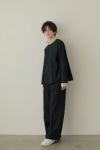 ETRE TOKYO(エトレトウキョウ)セミワイドタックスリットパンツ 1223120042 -3