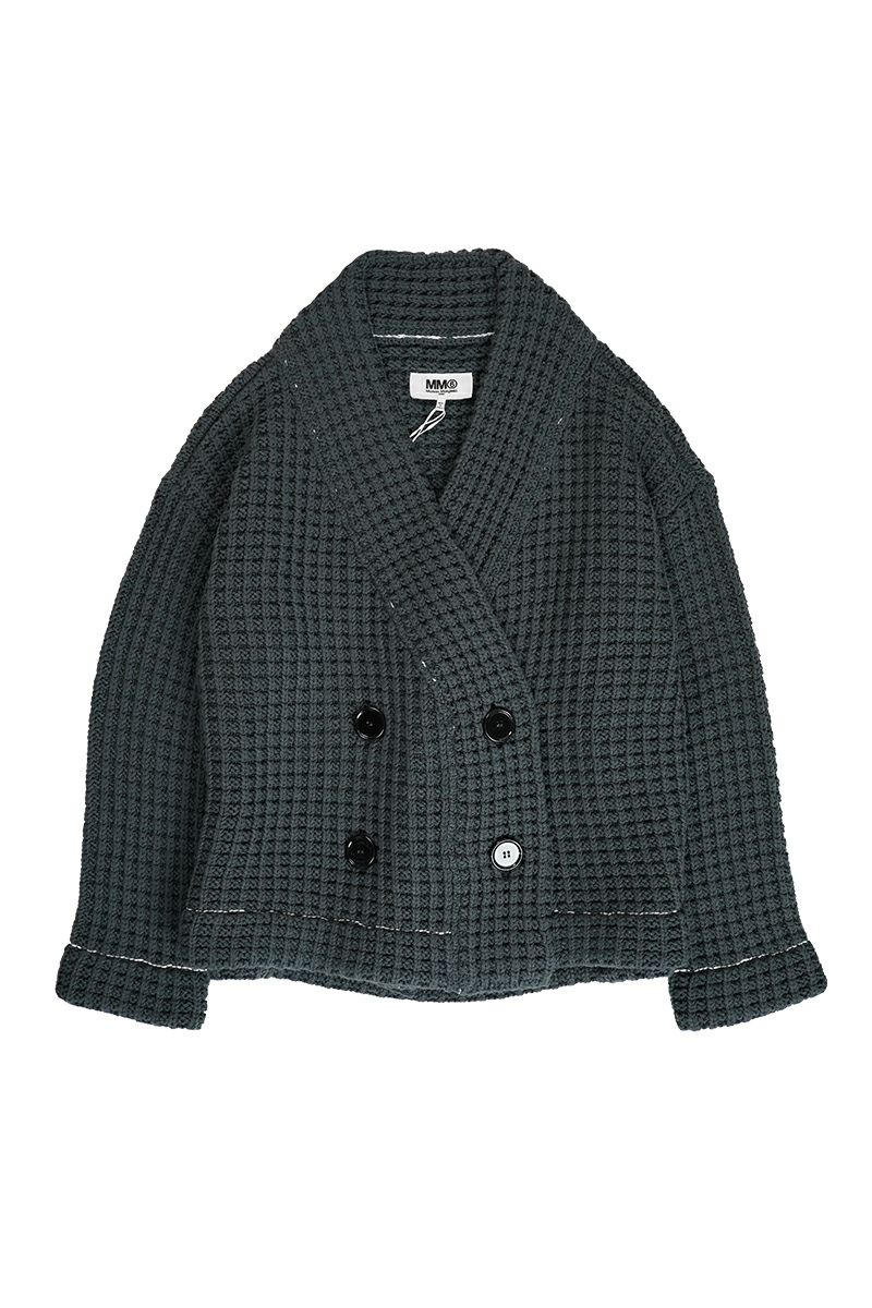 MM6 Maison Margiela(エムエムシックス)ダブルブレスト ワッフルカーディガン S52AM0274S18292