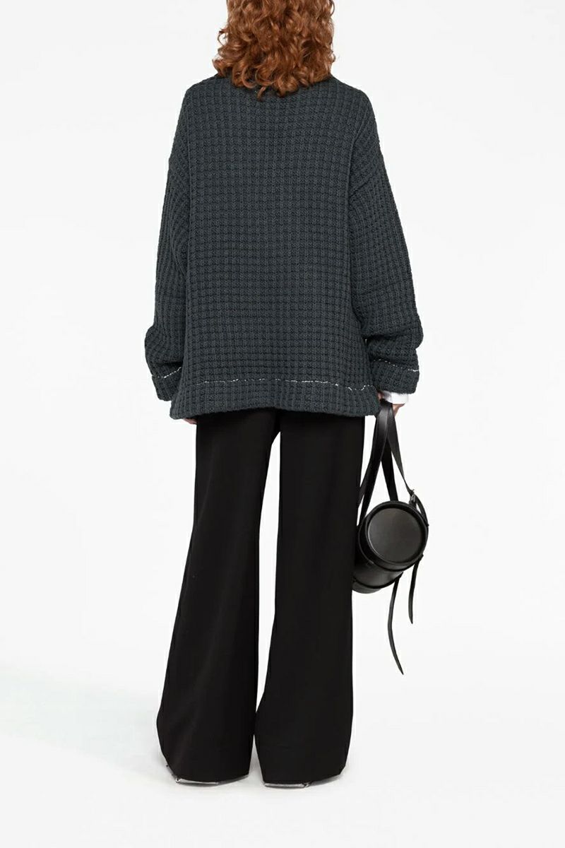 MM6 Maison Margiela(エムエムシックス)ダブルブレスト ワッフルカーディガン S52AM0274S18292 -9