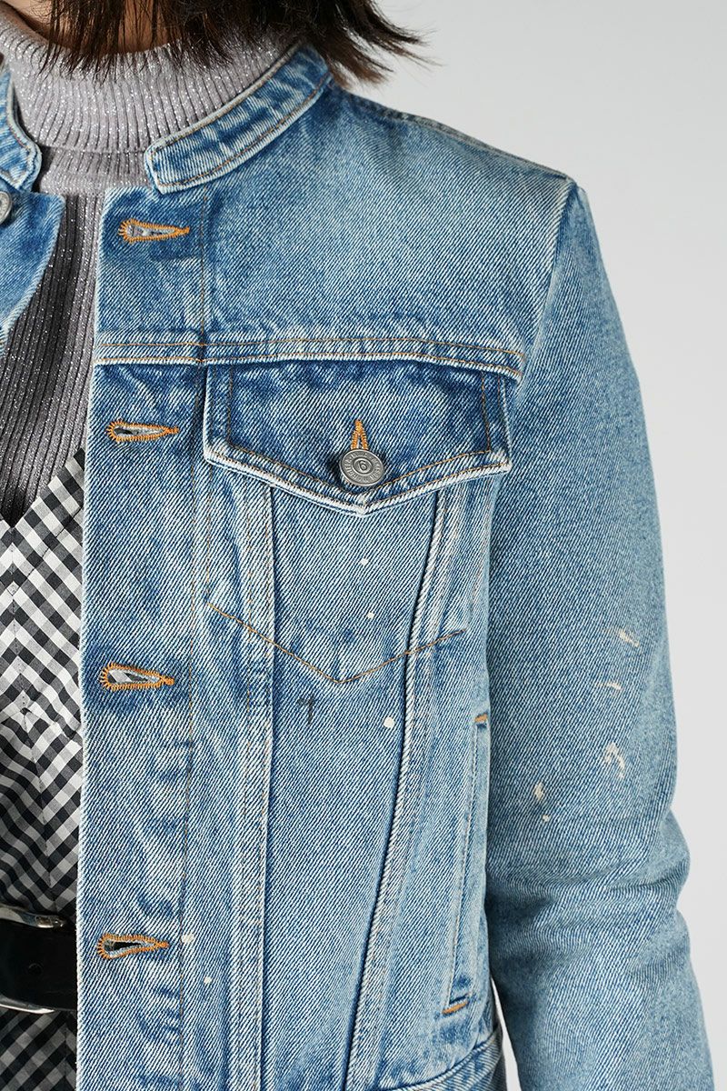 MM6 Maison Margiela(エムエムシックス)ダメージデニムジャケット S52AM0287S30589 -2