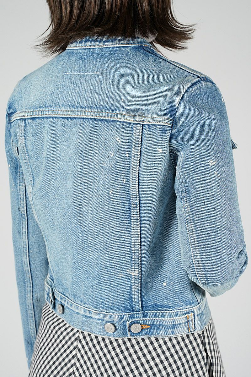 MM6 Maison Margiela(エムエムシックス)ダメージデニムジャケット S52AM0287S30589 -4