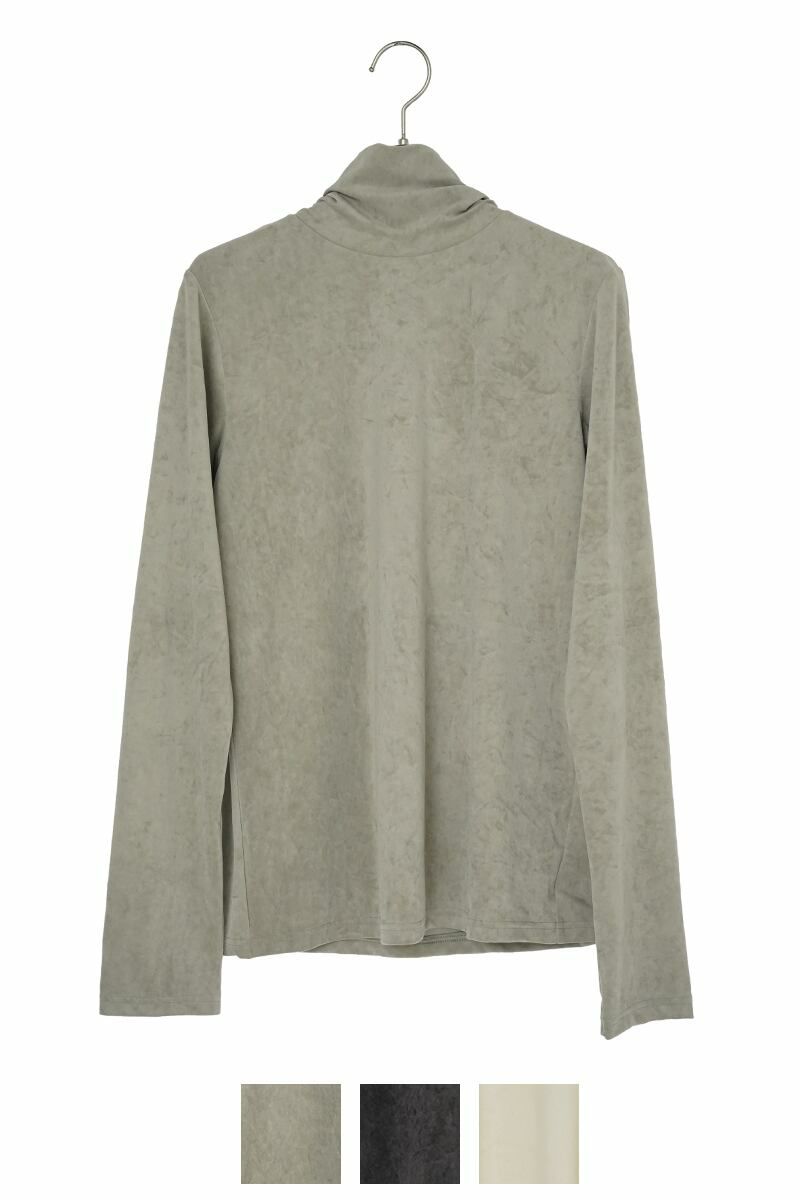 Audrey and John Wadトリアセベロアタートルネックプルオーバー ウォッシャブル H7928