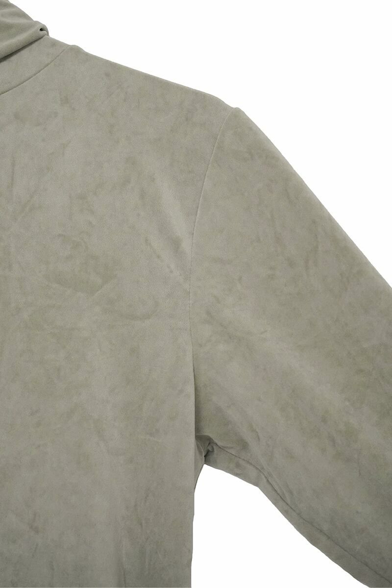 Audrey and John Wadトリアセベロアタートルネックプルオーバー ウォッシャブル H7928 -4