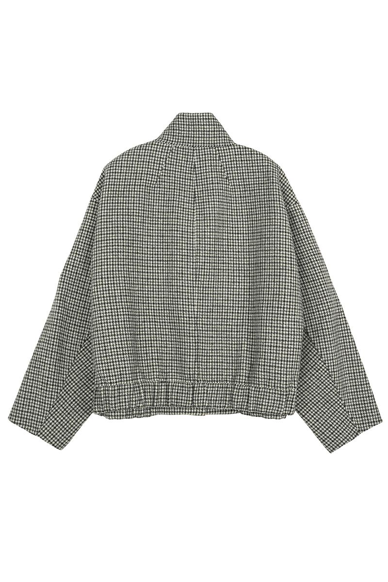 Audrey and John Wadビーバーウールスタンドカラーショートコート H9203 -2