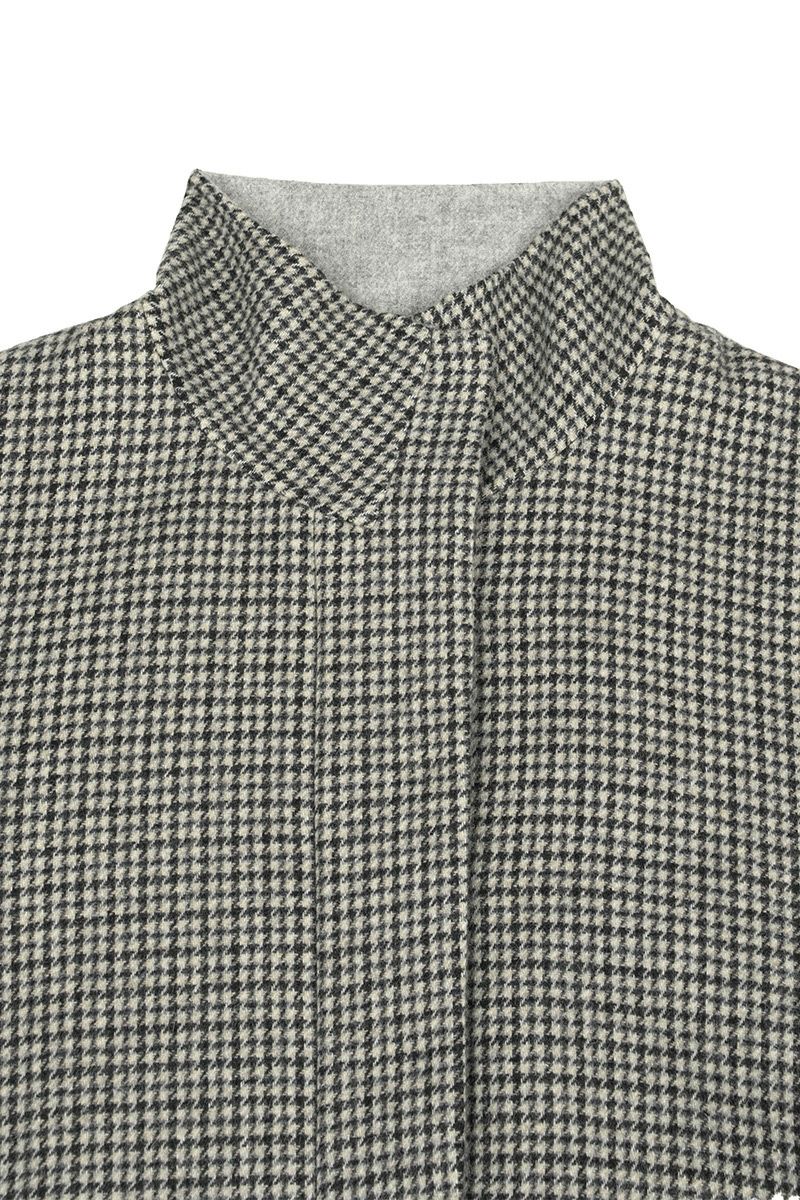 Audrey and John Wadビーバーウールスタンドカラーショートコート H9203 -3