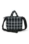 MARNI(マルニ)ブラック チェック ナイロン PUFFトートバッグ ミニ BMMP0131U0P6262 -3