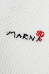 MARNI(マルニ)ブランドロゴ刺繍クロシェ編みサマーニット GCMD0524A0 -3