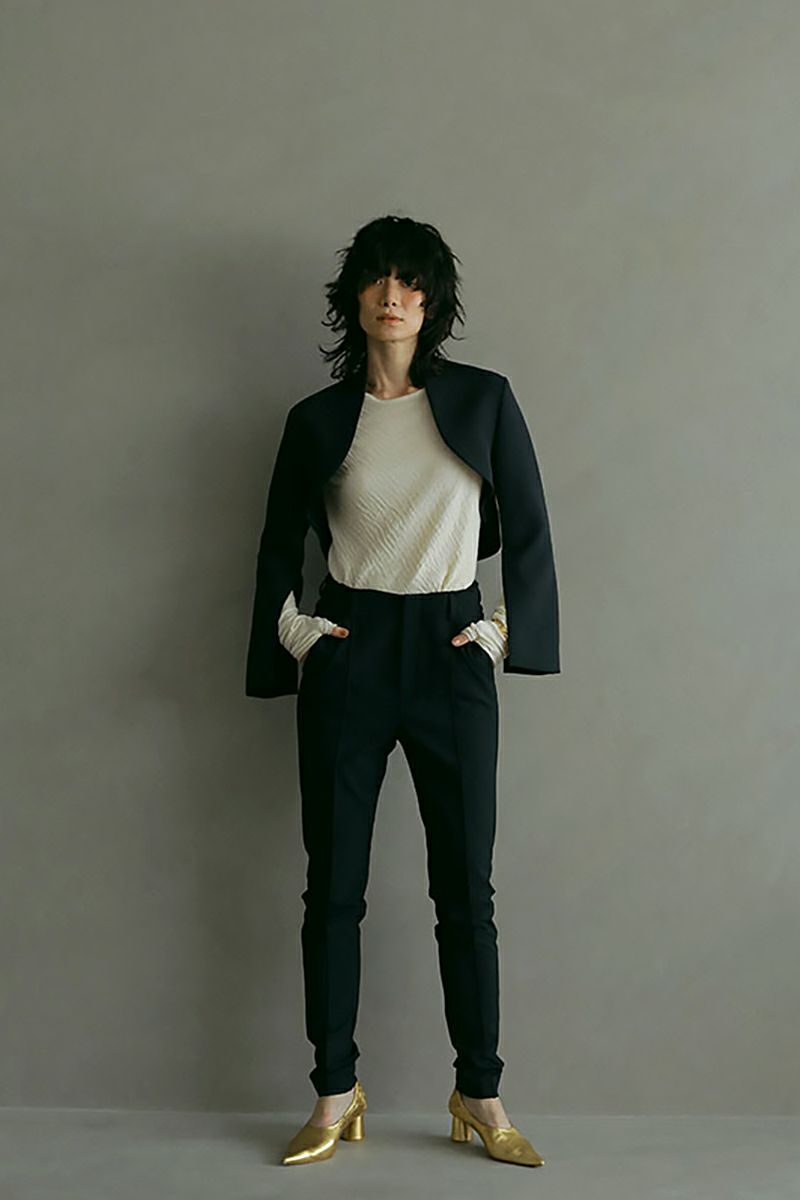 ETRE TOKYO(エトレトウキョウ)ベルトレススリムテーパードパンツ 1223520081 -3