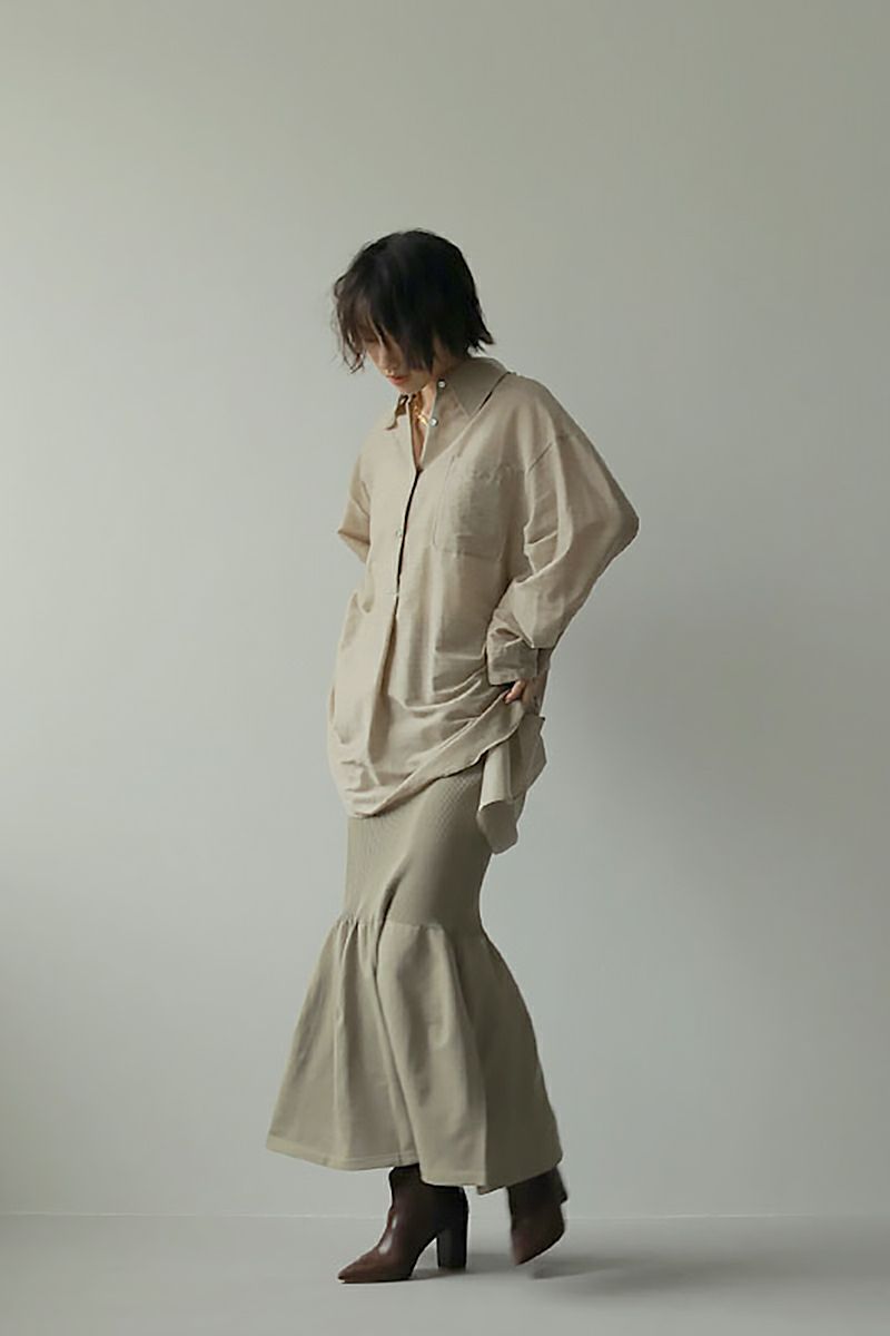 ETRE TOKYO(エトレトウキョウ)ホールガーメントマーメイドニットスカート 1222621121 -3