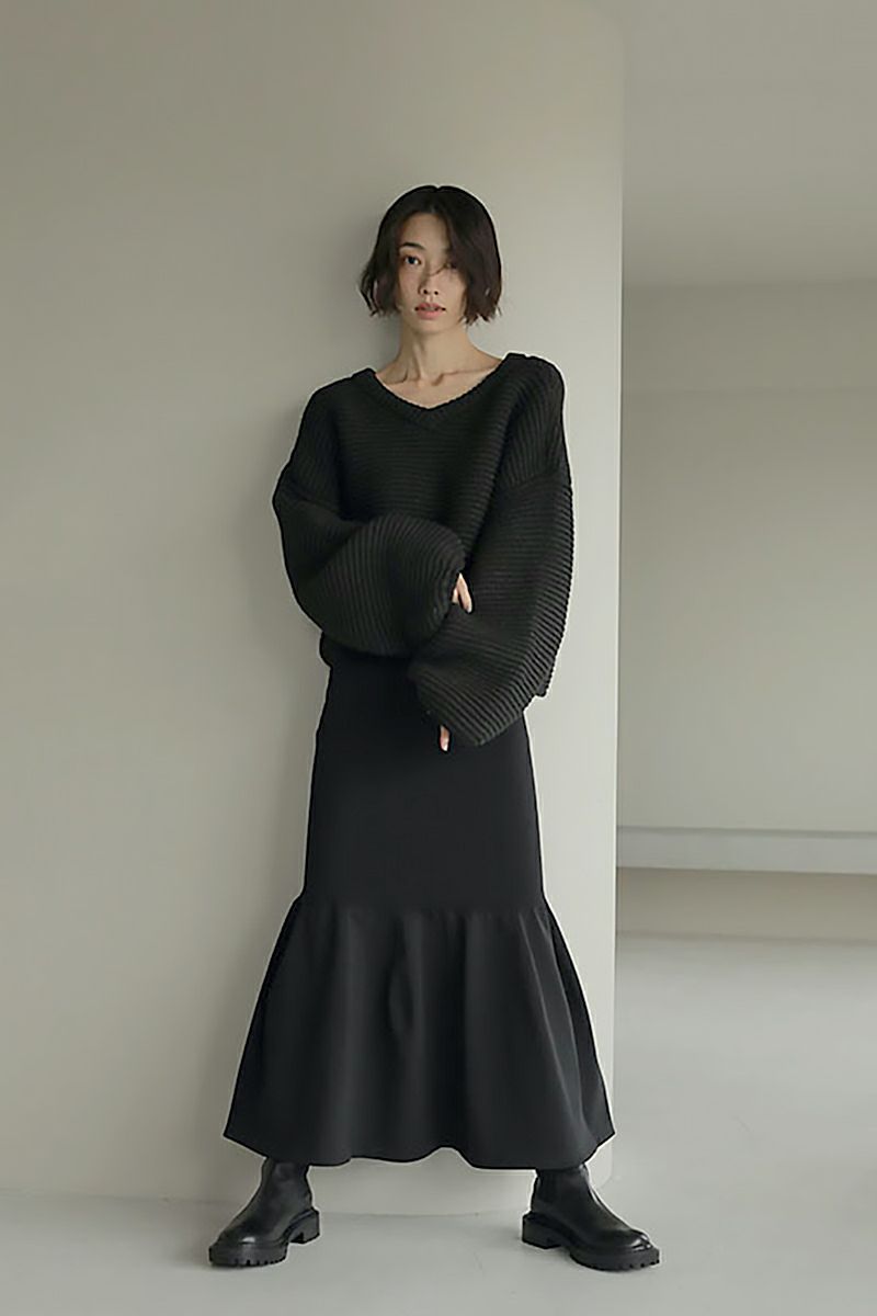 ETRE TOKYO(エトレトウキョウ)ホールガーメントマーメイドニットスカート 1222621121 -5