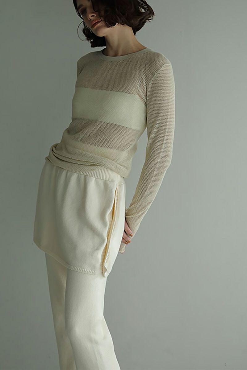 ETRE TOKYO(エトレトウキョウ)マルチウェイニットパンツ 1224220037 -3