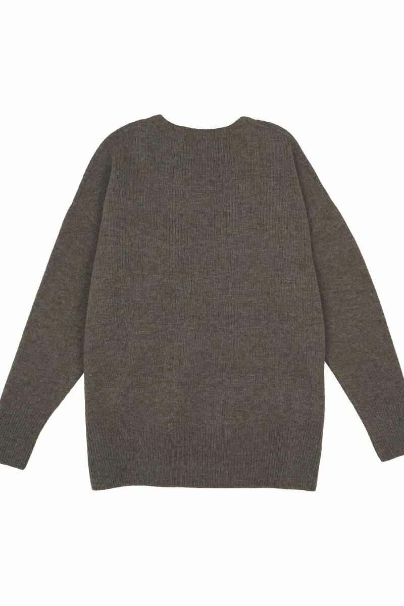 squady(スカディ)ラムズウールホールガーメントクルーネックプルオーバーニット 604-3775 -2