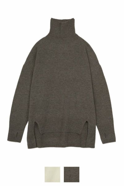 squady(スカディ)ラムズウールホールガーメントタートルネックニット 604-3774