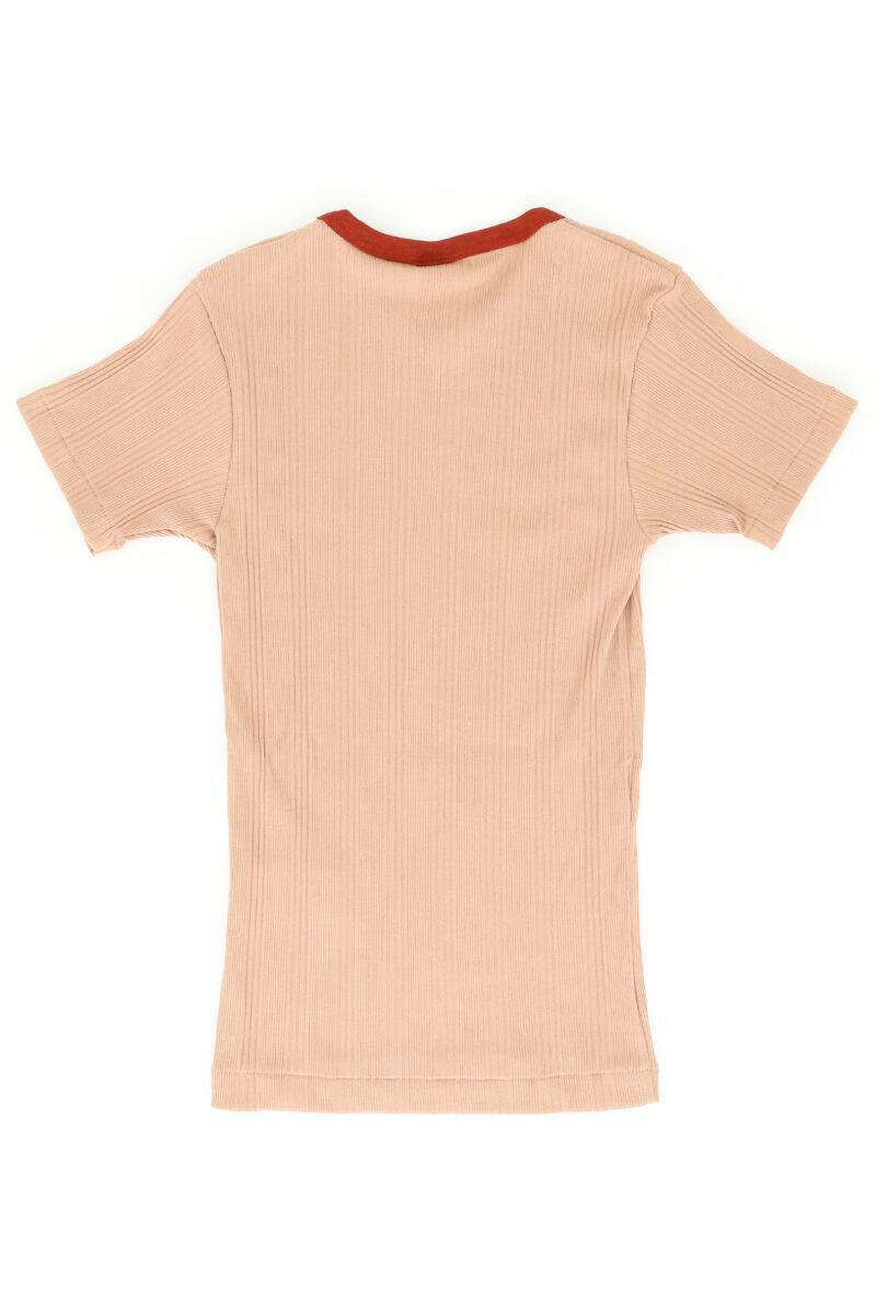 MAISON EUREKA(メゾンエウレカ)ランダムリブVネックTシャツ RANDOM RIB V NECK TEE 211 -2