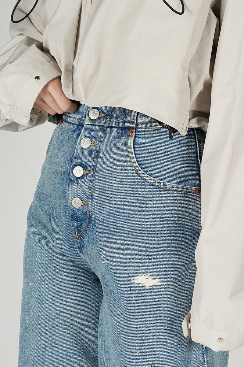 MM6 Maison Margiela(エムエムシックス)ルーズフィット デニムトラウザーズ S52LA0227S30589979 -1