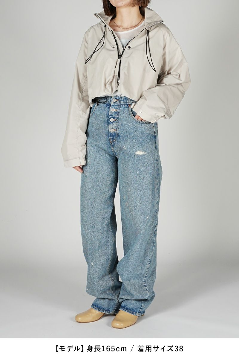 MM6 Maison Margiela(エムエムシックス)ルーズフィット デニムトラウザーズ S52LA0227S30589979 -4