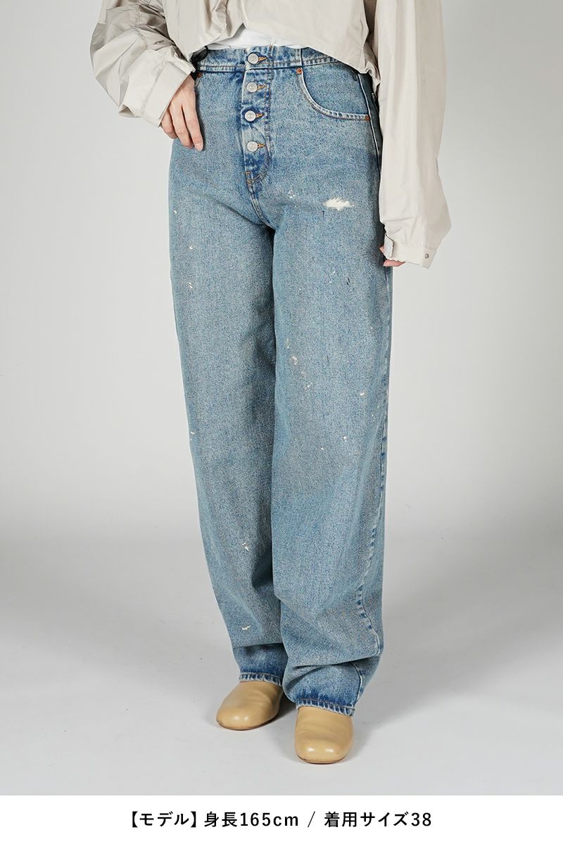 MM6 Maison Margiela(エムエムシックス)ルーズフィット デニムトラウザーズ S52LA0227S30589979 -6