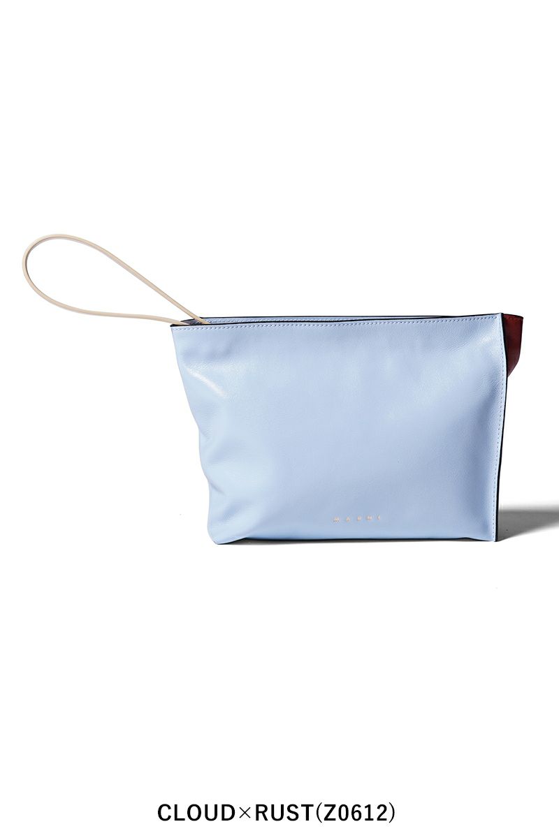 MARNI(マルニ)レザー製MUSEOソフトクラッチ PHMO0030U0P2644 -8