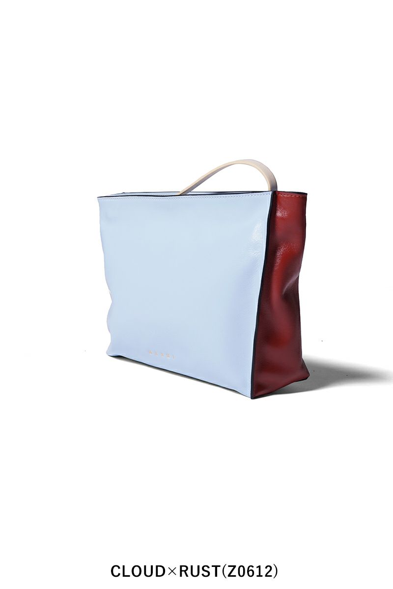 MARNI(マルニ)レザー製MUSEOソフトクラッチ PHMO0030U0P2644 -9