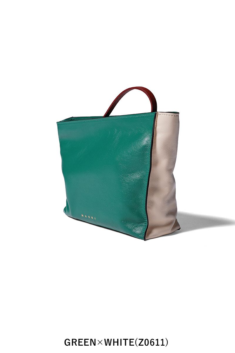 MARNI(マルニ)レザー製MUSEOソフトクラッチ PHMO0030U0P2644 -11